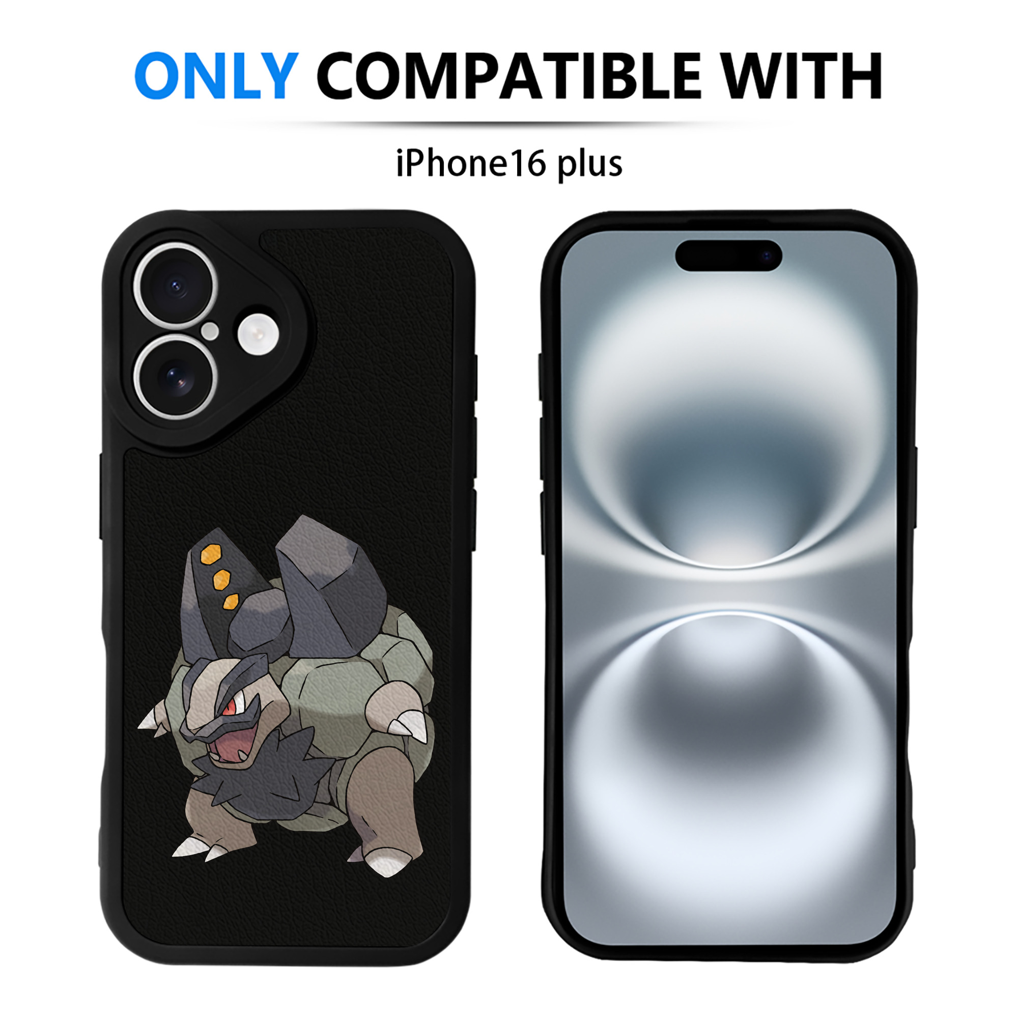 （画像用） ポケットモンスター Pokémon 【iPhone 16シリーズ対応】シリコンスマホケース（レザー調） 材質：シリコン
